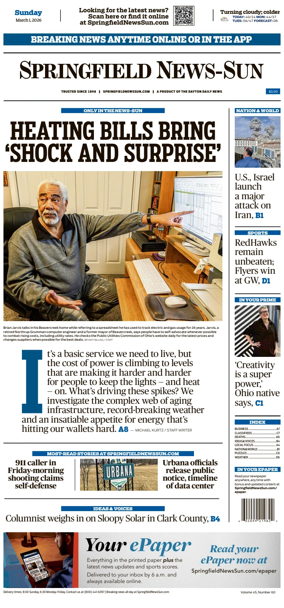 Cover of Springfield News-Sun