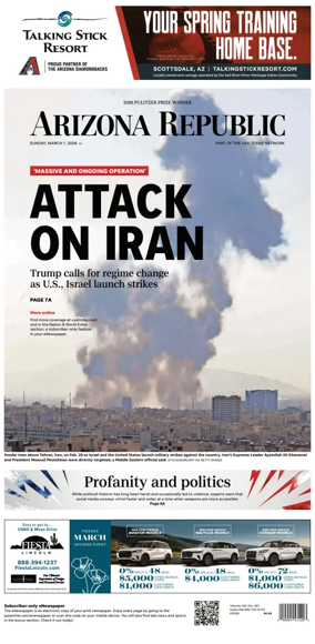Cover of The Arizona Republic