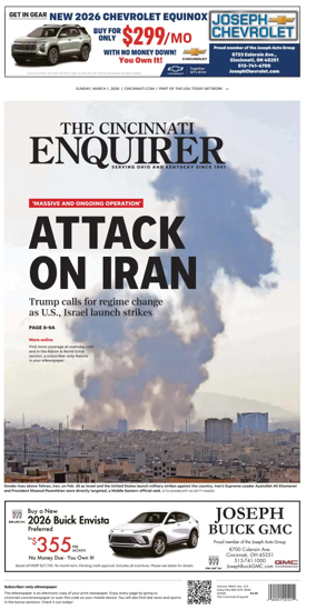 Cover of The Cincinnati Enquirer