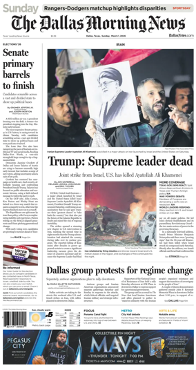 Cover of The Dallas Morning News