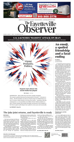 Cover of The Fayetteville Observer