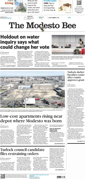 Cover of The Modesto Bee (Sunday)