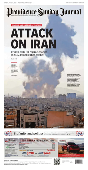 Cover of The Providence Journal