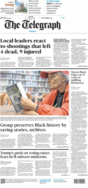 Cover of The Telegraph (Macon) (Sunday)