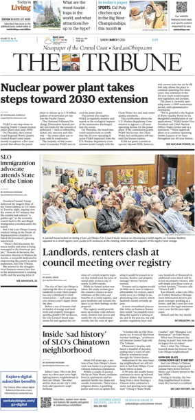 Cover of The Tribune (SLO) (Sunday)