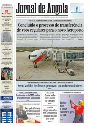 Cover of Jornal de Angola