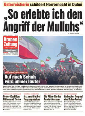 Cover of Kronen Zeitung