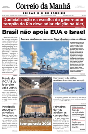 Cover of Jornal Correio da Manha