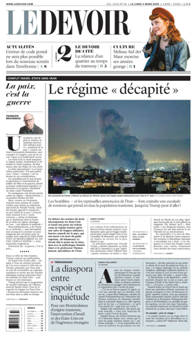 Cover of Le Devoir