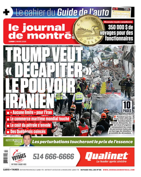 Cover of Le Journal de Montreal