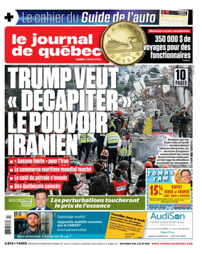 Cover of Le Journal de Quebec