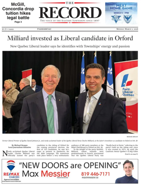 Cover of Sherbrooke Record