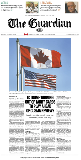 Cover of The Guardian (Charlottetown)