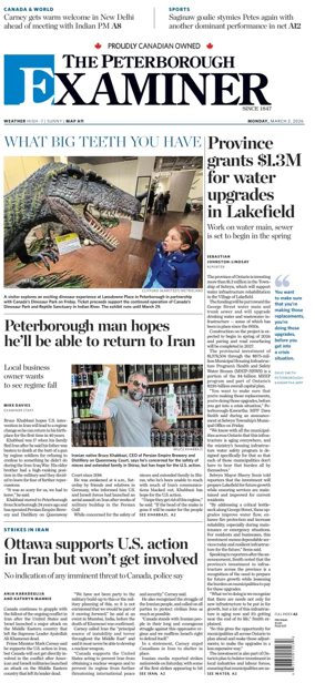 Cover of The Peterborough Examiner