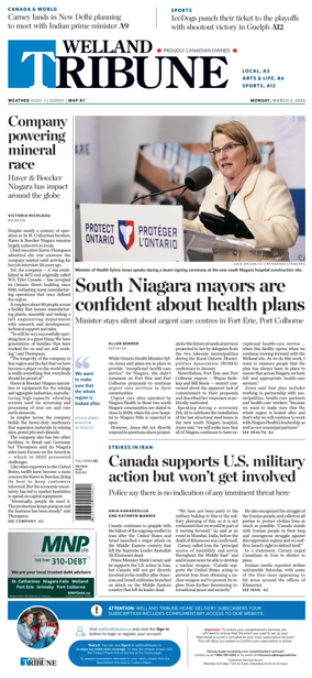 Cover of The Welland Tribune