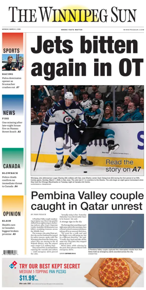 Cover of Winnipeg Sun