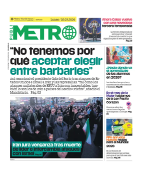 Cover of Publimetro Chile