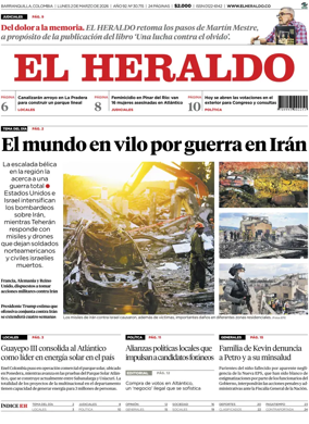 Cover of El Heraldo (Colombia)