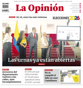 Cover of La Opinion