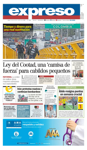Cover of Diario Expreso