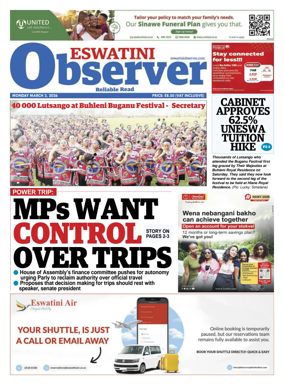 Cover of Eswatini Observer