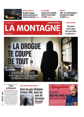 Cover of La Montagne (Clermont-Metropole)
