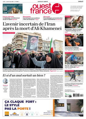 Cover of Ouest France (Cholet)