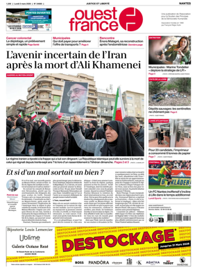 Cover of Ouest France (Nantes)