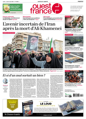 Cover of Ouest France (Pontivy)