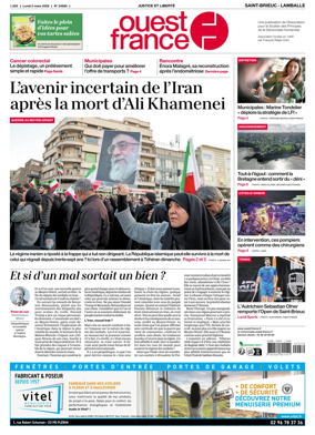 Cover of Ouest-France (Saint-Brieuc Lamballe)