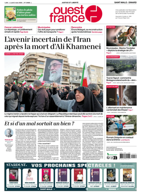 Cover of Ouest France (Saint-Malo)
