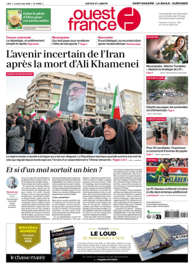 Cover of Ouest France (Saint-Nazaire La Baule Guerande)