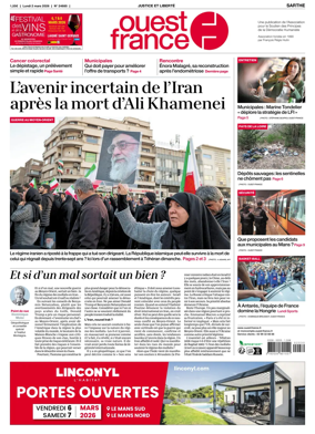 Cover of Ouest France (Sarthe)
