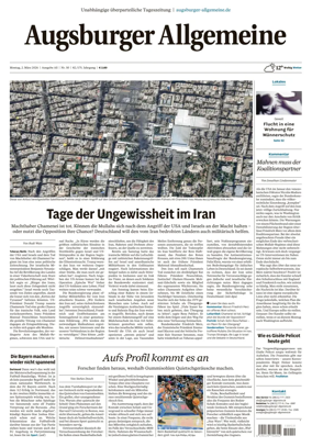 Cover of Augsburger Allgemeine (Ausgabe Stadt)