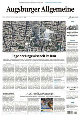 Cover of Augsburger Allgemeine (Land Nord)