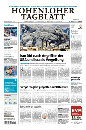 Cover of Hohenloher Tagblatt
