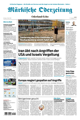 Cover of Markische Oderzeitung Oderland-Echo