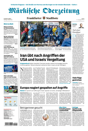 Cover of Markische Oderzeitung Frankfurt (Oder)