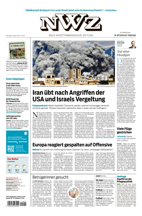 Cover of NWZ – Neue Wurttembergische Zeitung