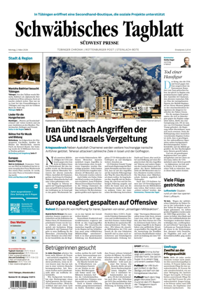 Cover of Schwabisches Tagblatt - Tubinger Chronik