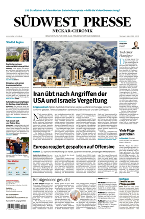 Cover of SUDWEST PRESSE - Neckar-Chronik