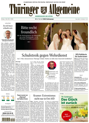 Cover of Thuringer Allgemeine (Artern)