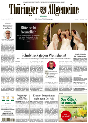 Cover of Thuringer Allgemeine (Sommerda)