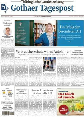 Cover of Thuringische Landeszeitung (Gotha)