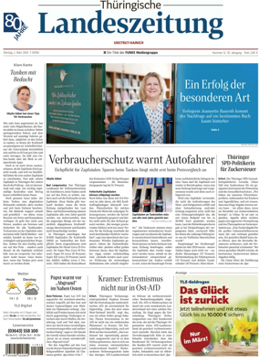 Cover of Thuringische Landeszeitung (Unstrut-Hainich-Kreis)