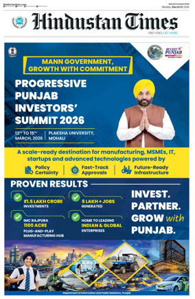 Cover of Hindustan Times ST (Jaipur)