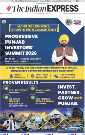 Cover of The Indian Express