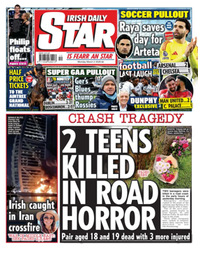 Cover of Irish Daily Star