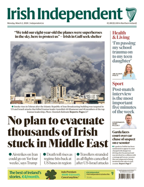Cover of Irish Independent