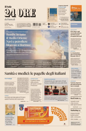 Cover of Il Sole 24 Ore